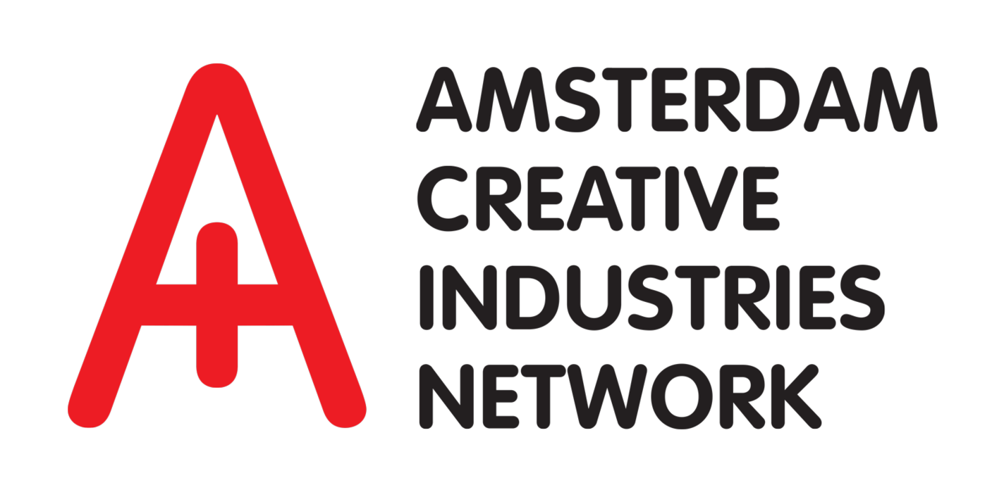 ACICE Logo liggend rood zwart
