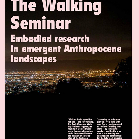 The Walking Seminar: Embodied research in emergent Anthropocene landscapes