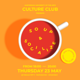 Programme announcement Soup & Socialize @ AHK Culture Club on May 23, 2024
